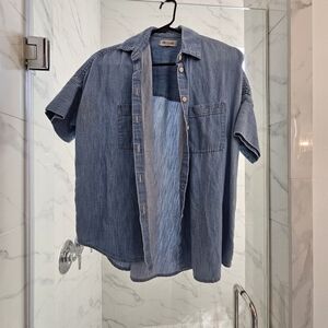 Madewell Denim Short Sleeve Shirt